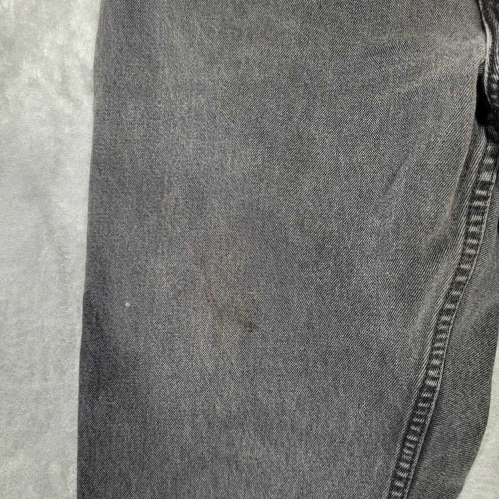 Vtg 90s Levi's 550 Jeans Black Orange Tab Jeans Denim Mens 36x30 (Fits 34x29)